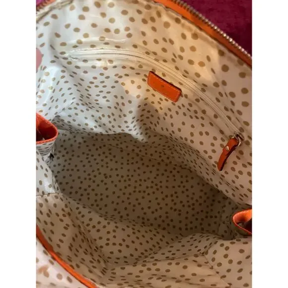 KATE SPADE Orange Wellesley Maeda Satchel Tote Bag Purse EXCELLENT CONDITION - Picture 9 of 9